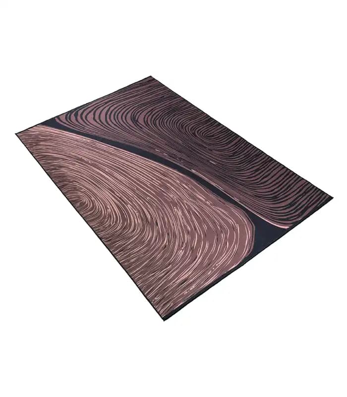 فرشینه پرمیوم مدرن طرح درخت قهوه ای کد7001 — تصویر ۵
