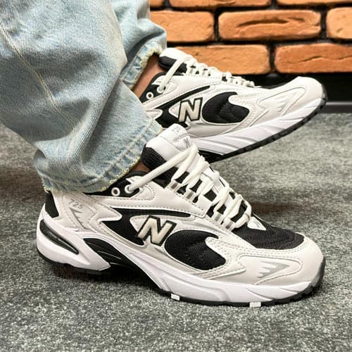 کتونی اسپرت مردانه و زنانه مدل نیوبالانس725 NEW BALANCE رنگ سفید مشکی کد 9993 — تصویر ۳