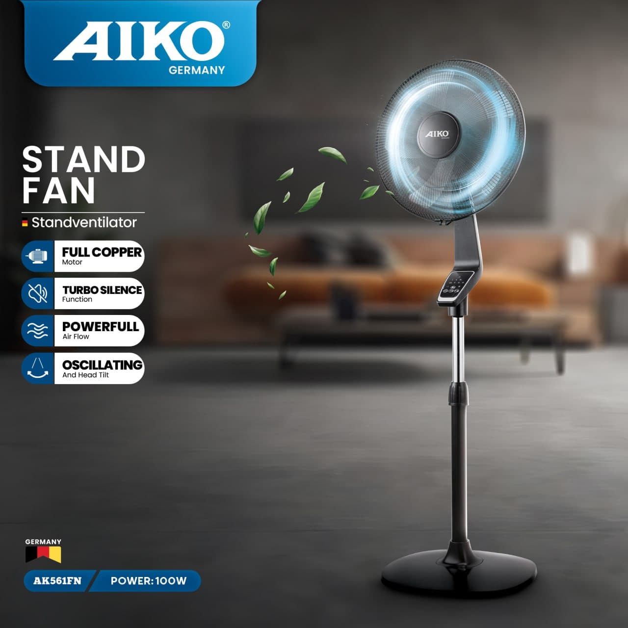 پنکه ایستاده آیکو مدل AK561FN — تصویر ۲