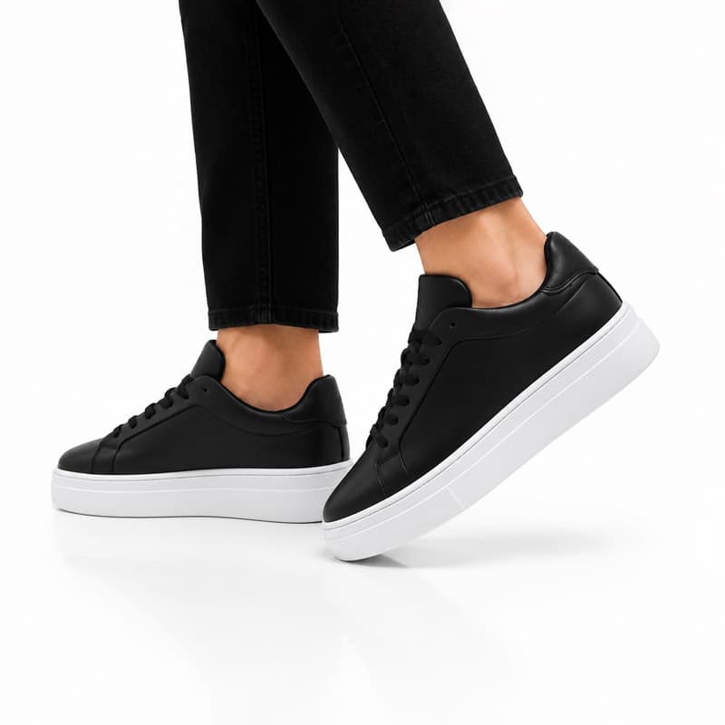 کفش راحتی مردانه مدل زارا ZARA رنگ مشکی سفید کد EF304 — تصویر ۳