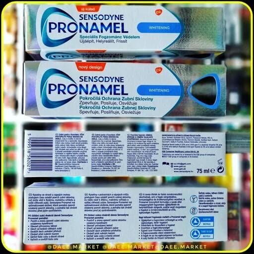 خمیردندان سنسوداین پرونامل سفیدکننده ۷۵ میلیلیتر | Sensodyne Pronamel Whitening — تصویر ۲