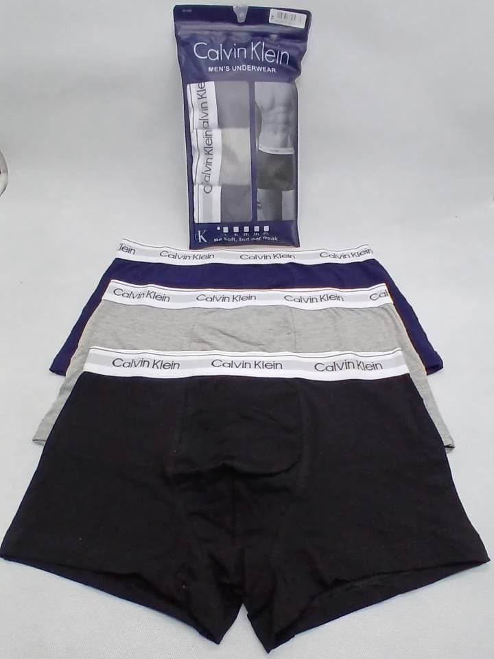 شورت مردانه نیم پا کتان کلوین پاکتی پک ۳ تایی سایز XL