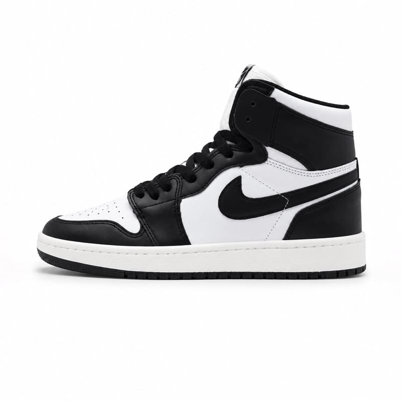 کفش و کتانی مردانه ساقدار مدل NIKE JORDAN 1 رنگ سفید مشکی کد 2440 — تصویر ۳