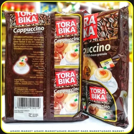 کاپوچینو ترابیکا Cappuccino ToraBika مدل Extra Choco Granule بسته 20 عددی — تصویر ۳