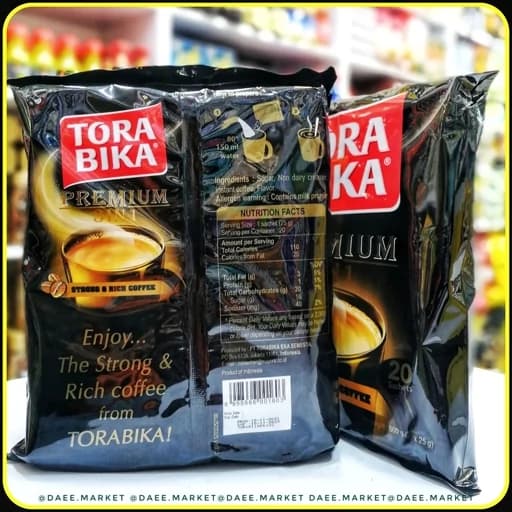 کافی میکس سه در یک ترابیکا پرمیوم ۲۰ عددی | Tora Bika Premium 3-in-1 Instant Coffee Mix — تصویر ۳