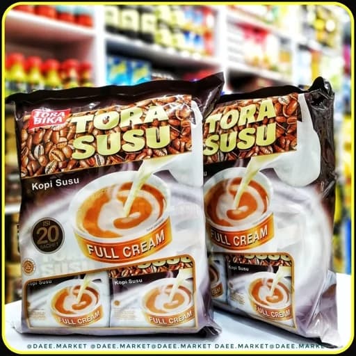 پودر قهوه فوری تورا سوسو فول کرم ۲۰ ساشه | Tora Bika Tora Susu Full Cream