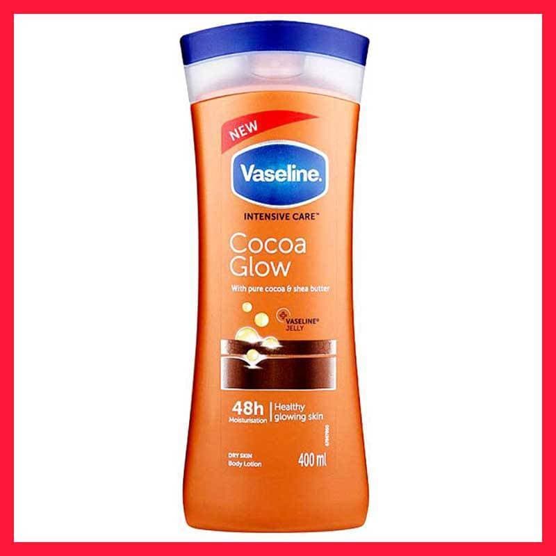 لوسیون بدن وازلین Cocoa Glow حجم 400 میل — تصویر ۲