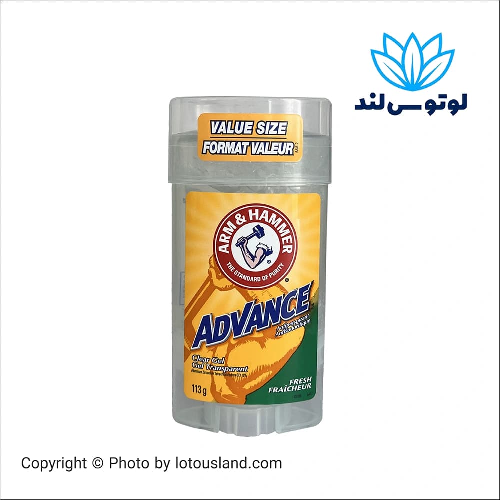 دئودورانت ضد تعریق Arm & Hammer مدل Advance Clear Gel – وزن 113 گرم