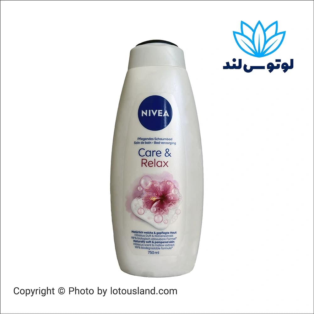 شامپو بدن نیوآ مدل Care & Relax با عصاره گل ختمی – 750 میلی‌لیتر