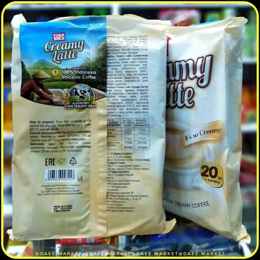 قهوه فوری ترابیکا کرمی لاته بسته 20 عددی | Tora Bika Creamy Latte — تصویر ۳