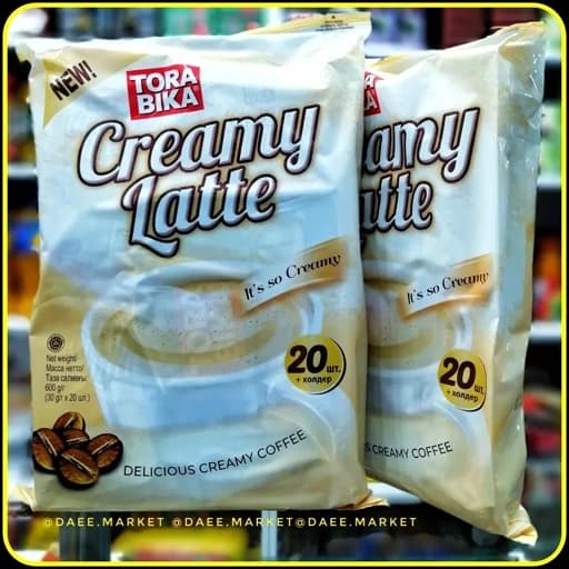 قهوه فوری ترابیکا کرمی لاته بسته 20 عددی | Tora Bika Creamy Latte