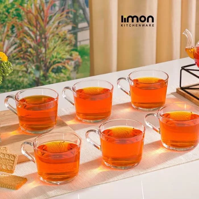 فنجان شيشه ای دسته دار