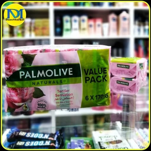 صابون پالمولیو نچرالز Tender Sensation شیر و گل رز؛ بسته ۶ عددی ۱۷۰ گرمی Palmolive Naturals — تصویر ۲