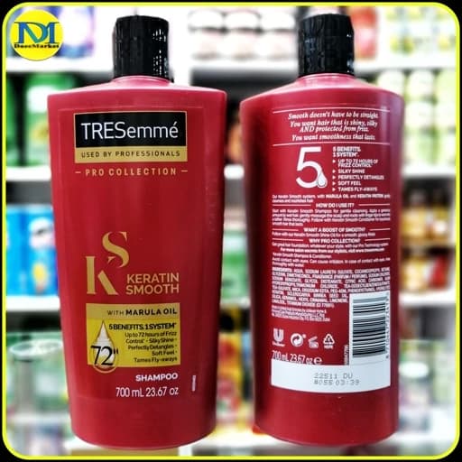 شامپو کراتین اسموت ترزمی TRESemmé Keratin Smooth با روغن مارولا ۷۰۰ میلی‌لیتر