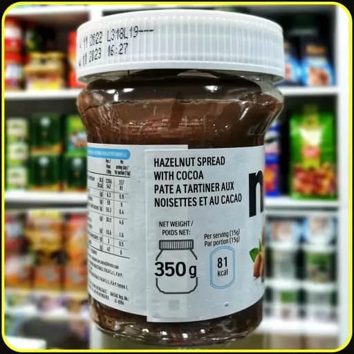 نوتلا ۳۵۰ گرم Nutella Hazelnut Cocoa Spread کرم فندق و کاکائو فِرِرو — تصویر ۴
