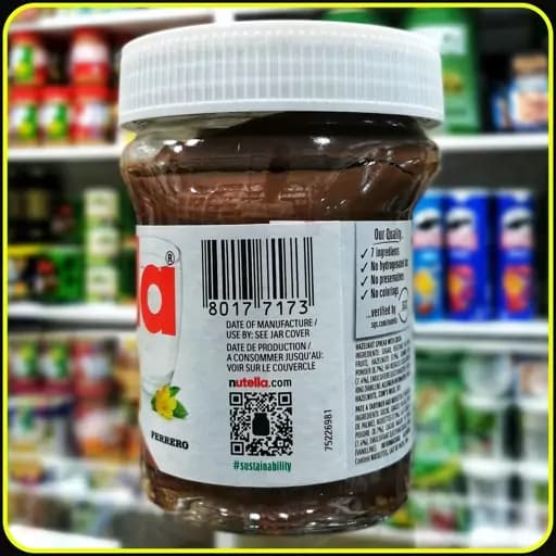 نوتلا ۳۵۰ گرم Nutella Hazelnut Cocoa Spread کرم فندق و کاکائو فِرِرو — تصویر ۳