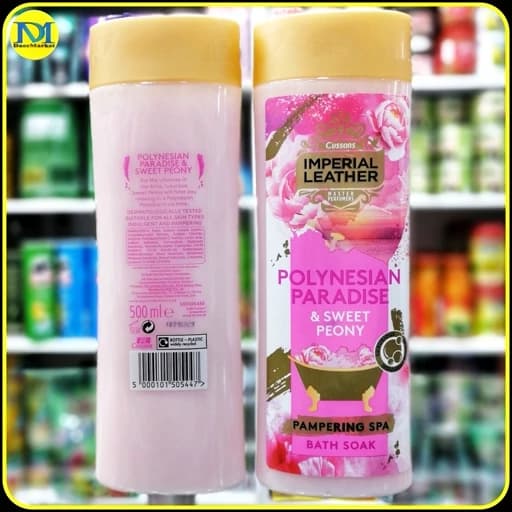 اسپای حمام ایمپریال لدر پولینزیان پارادایس و سویت پیونی 500ml | Imperial Leather Polynesian Paradise & Sweet Peony Bath Soak