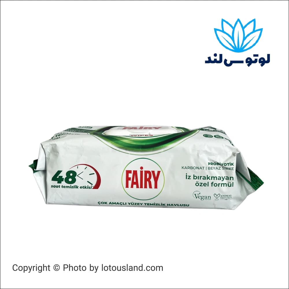 دستمال مرطوب فیری مدل Power Wipes بسته 100 عددی — تصویر ۴