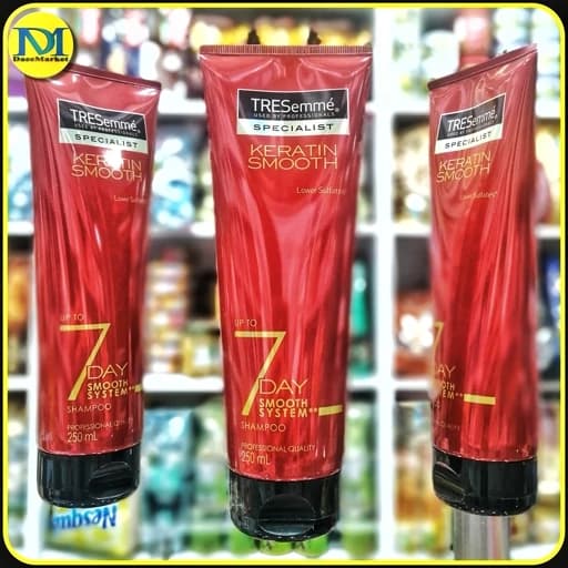 شامپو کراتین صاف‌کننده ترزمه TRESemmé Keratin Smooth سیستم صافی تا ۷ روز، حجم ۲۵۰ میلی‌لیتر