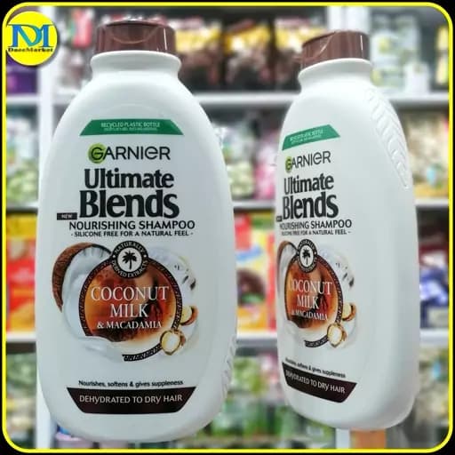 شامپو گارنیر اولتیمیت بلِندز نارگیل و ماکادمیا | Garnier Ultimate Blends Coconut Milk & Macadamia Nourishing Shampoo