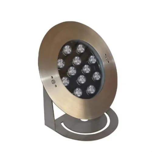 چراغ پایه دار آبنما استیل 24 وات تک رنگ LEDMAN