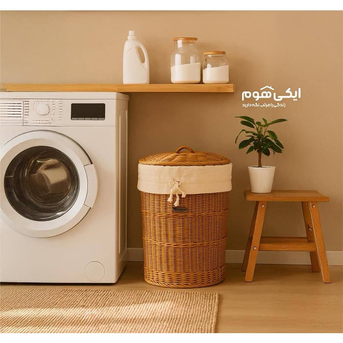 سبد لباس حصیر بافت دربدار