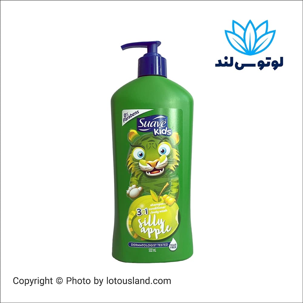 شامپو و نرم‌کننده 3 در 1 سوایو کودکان – سیب خنده‌دار (532 میل)