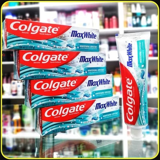 خمیر دندان کولگیت مکس وایت با کریستال‌های سفیدکننده Colgate MaxWhite Whitening Crystals 100ml
