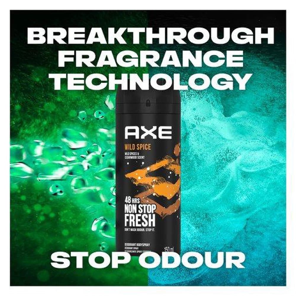 اسپری ضدعرق Axe Wild Spice – رایحه ادویه‌جات و چوب سدر — تصویر ۵