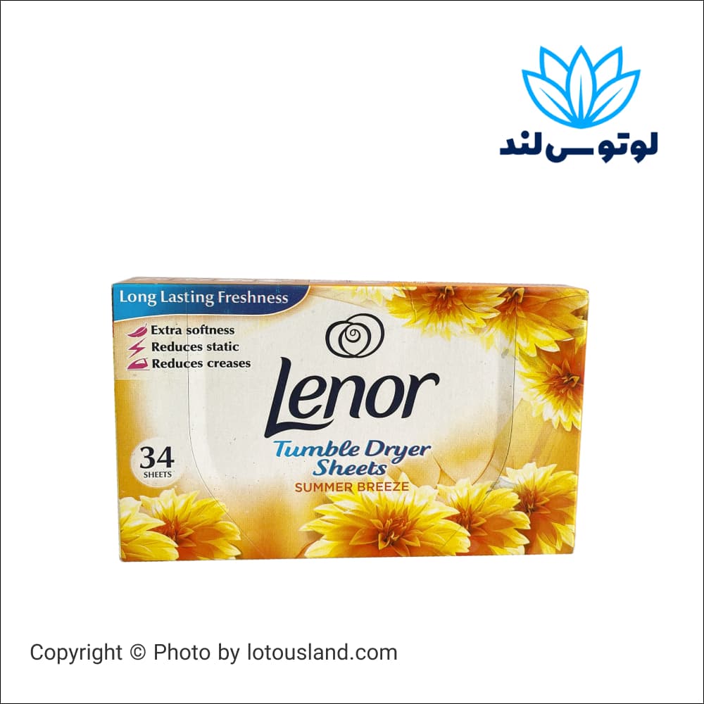 پد خوشبو کننده لباس لِنور مدل Summer Breeze بسته 34 عددی