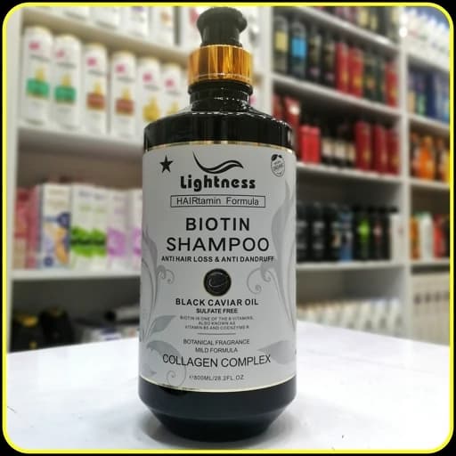 شامپو بیوتین لایتنس حاوی روغن خاویار سیاه و کلاژن کمپلکس | Lightness Biotin Shampoo — تصویر ۳