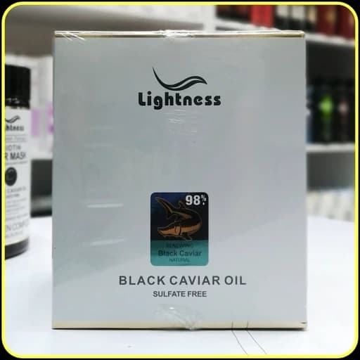 ماسک مو بیوتین لایتنس با روغن خاویار سیاه و کمپلکس کلاژن Lightness Biotin Hair Mask — تصویر ۶
