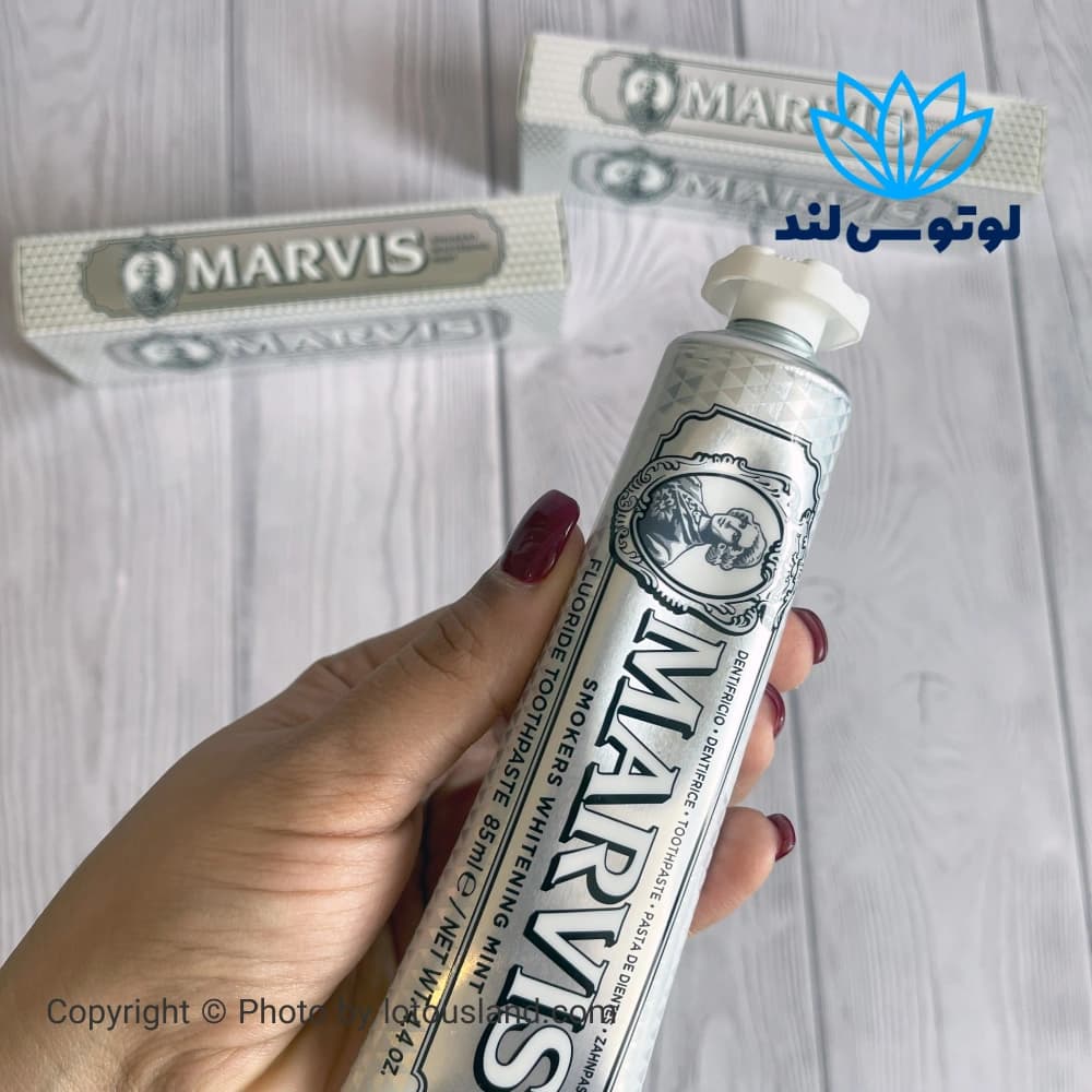 خمیر دندان Marvis برای سفید کنندگی دندان‌ها مخصوص سیگاری‌ها — تصویر ۴