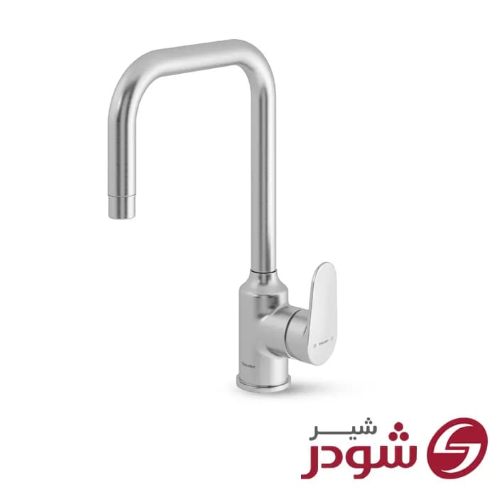 شیر آشپزخانه مدل آلپ کروم مات شودر
