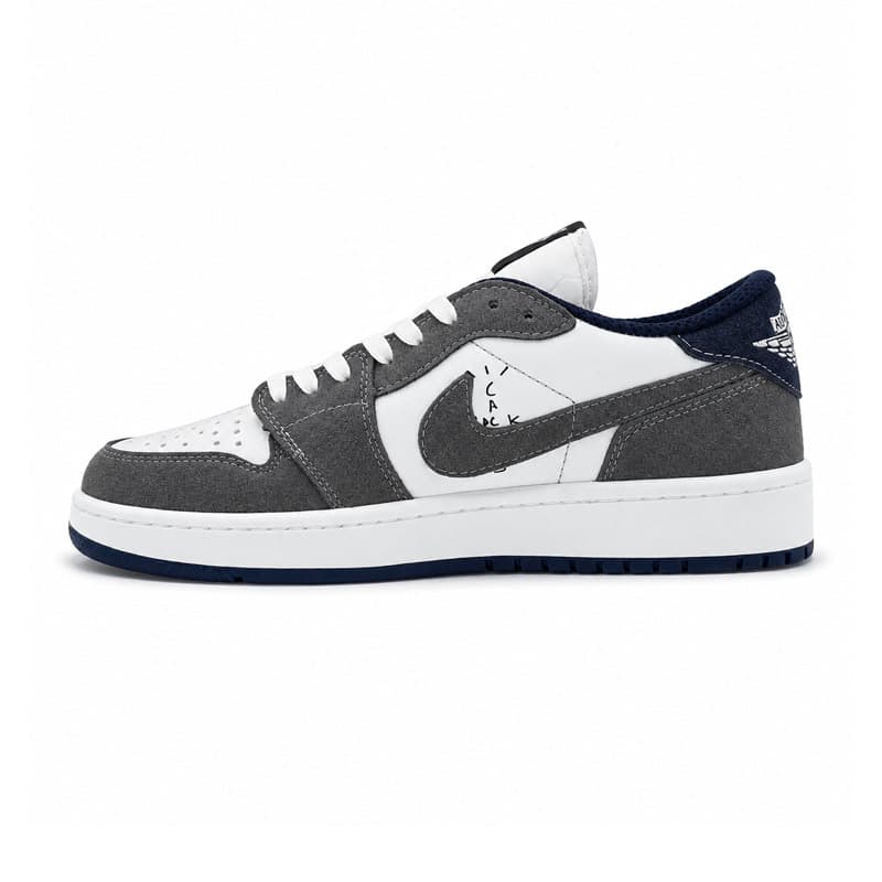 کفش و کتانی مردانه مدل نایک ترویس NIKE TRAVIS رنگ سرمه ای طوسی کد 30953 — تصویر ۳