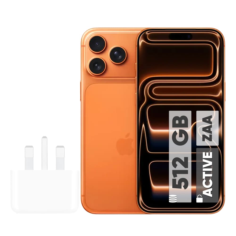 گوشی موبایل اپل مدل iPhone 17 Pro Max ZAA تک سیم کارت + eSim ظرفیت 512 گیگابایت و رم 12 گیگابایت – اکتیو – به همراه شارژر 20 وات اپل