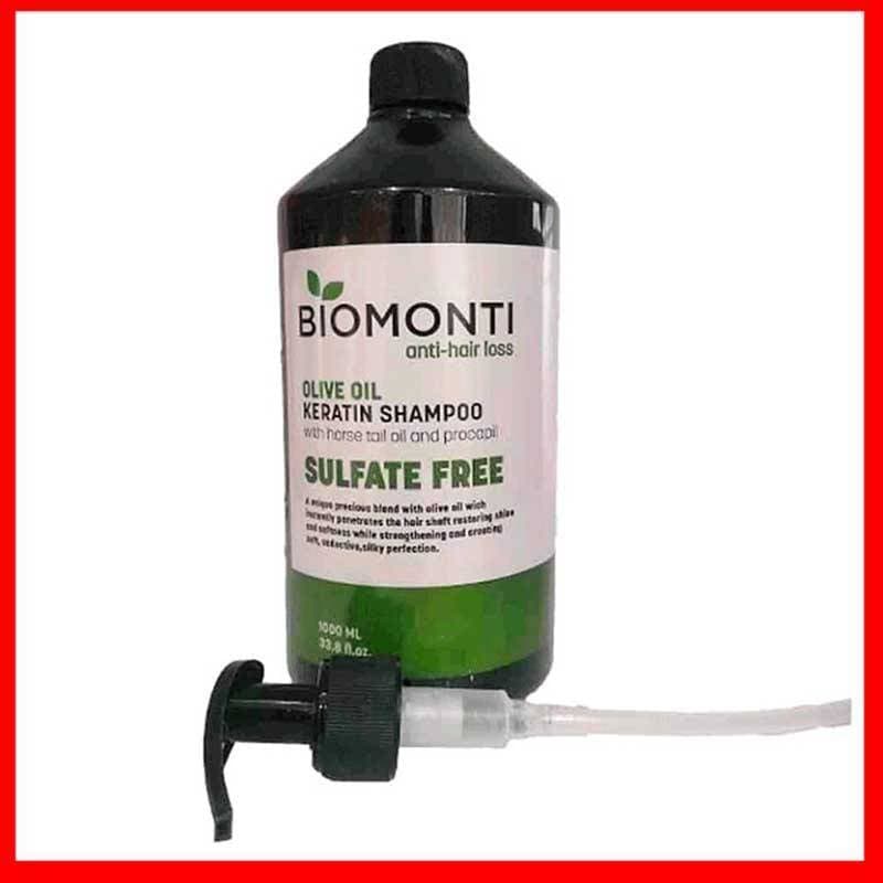 شامپو مو بیومنتی بدون سولفات Biomonti حاوی روغن زیتون