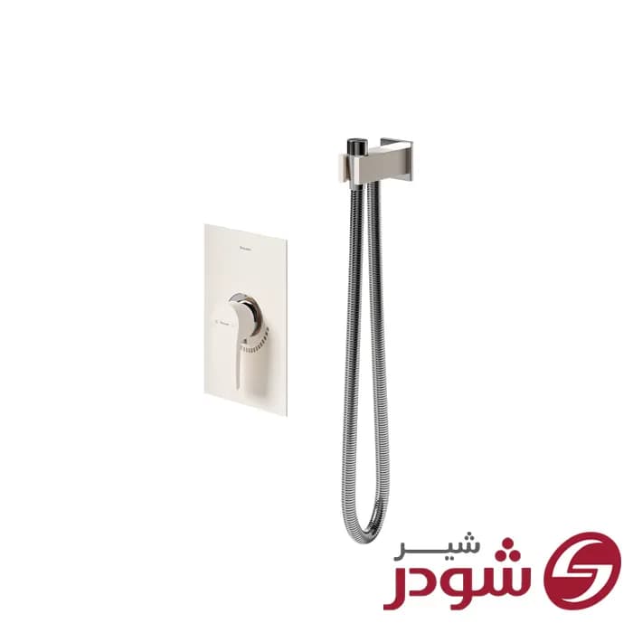 شیر توالت توکار مدل رومرپلاس شیری کروم شودر
