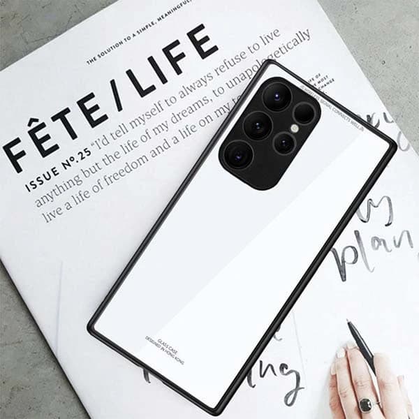 کاور مدل glass case مناسب برای گوشی موبایل سامسونگ Galaxy S24 Plus — تصویر ۵