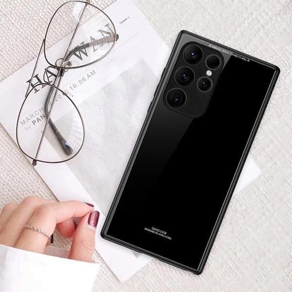 کاور مدل glass case مناسب برای گوشی موبایل سامسونگ Galaxy S24 Plus — تصویر ۴