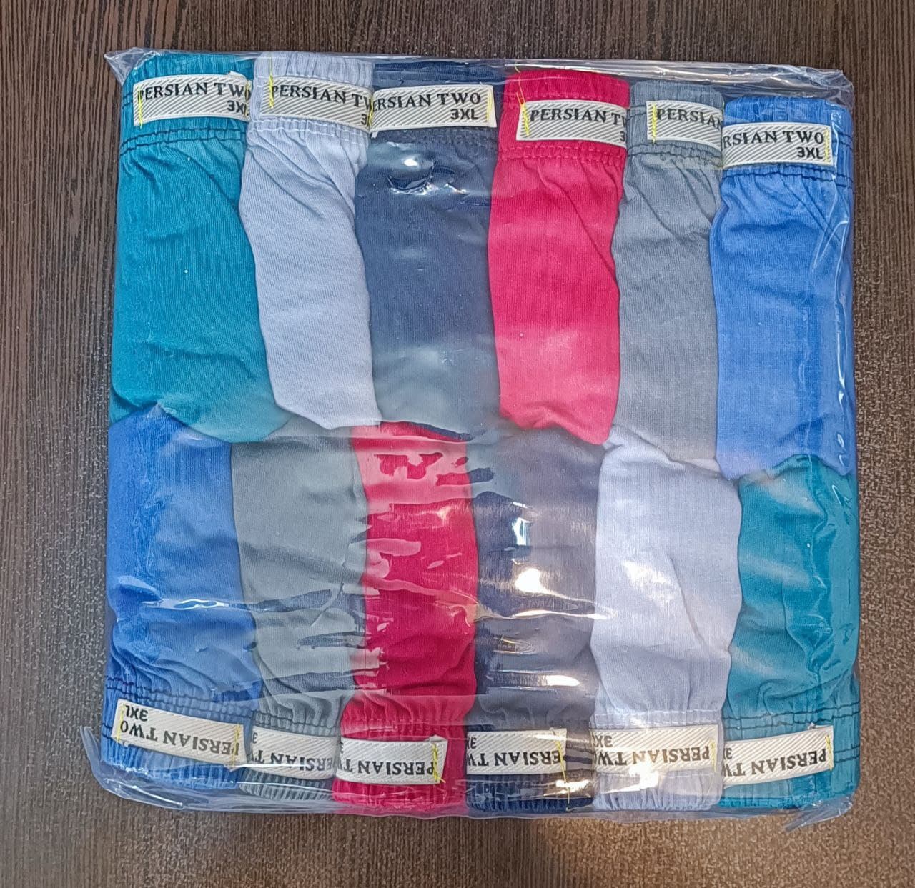 شورت مردانه هفتی نخی لوله ای سایز 3xl جین ۱۲ تایی — تصویر ۲