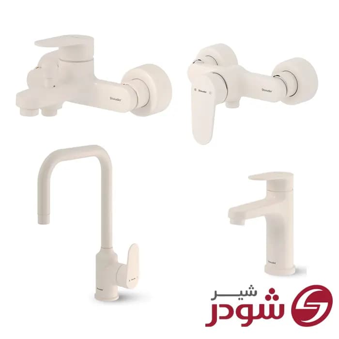 ست شیرآلات مدل آلپ شیری شودر