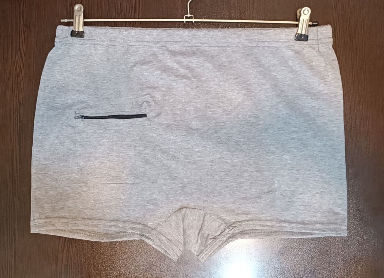 شورت مردانه نیم پا جیب دار ملانژ سایز 3XL جین ۱۲ تایی