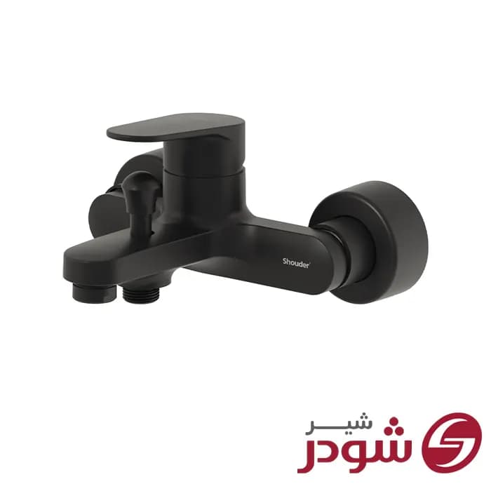 شیر حمام مدل آلپ مشکی شودر