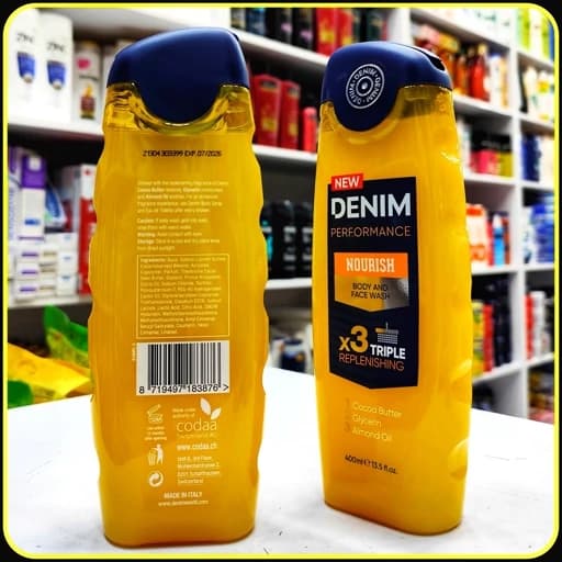 شامپو بدن دنیم پرفورمنس نوریس ۴۰۰ میلی‌لیتر | Denim Performance Nourish Body and Face Wash — تصویر ۲