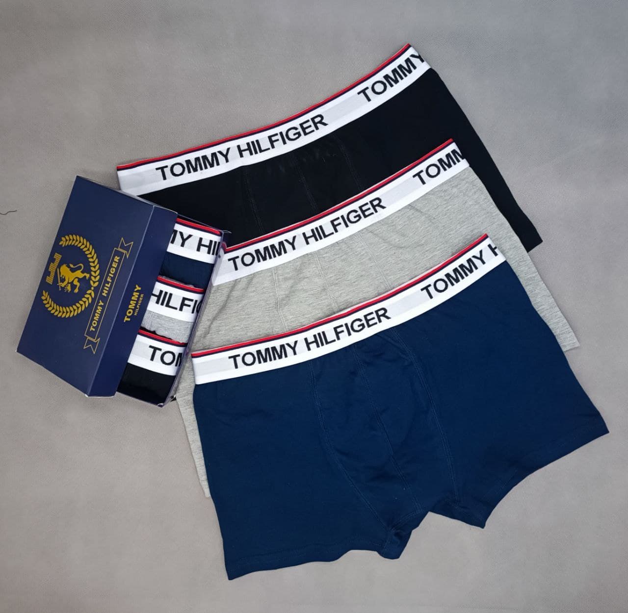 شورت مردانه نیم پا TOMMY سایز XXL پک ۳ تایی