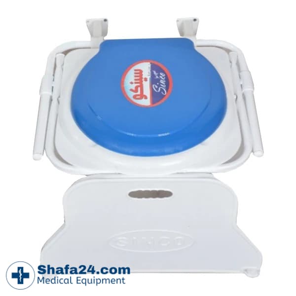 توالت فرنگی تاشو دیواری سینکو مدل رنگی استاتیک