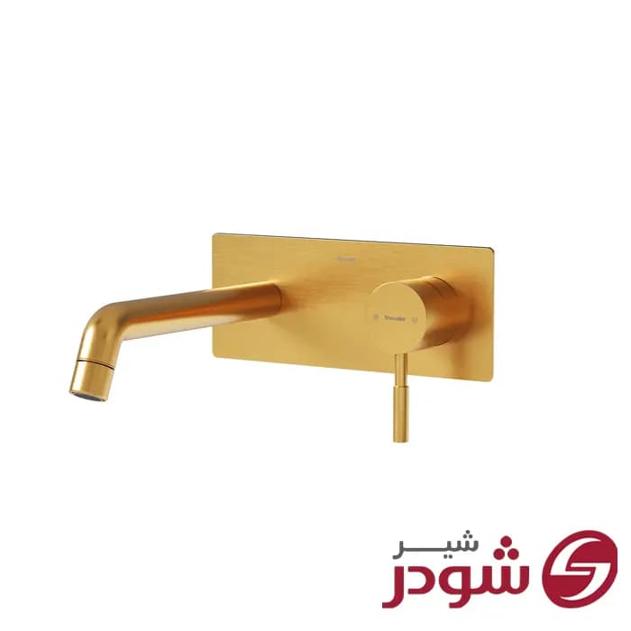 شیر روشویی یک تکه توکار مدل روگن طلامات شودر — تصویر ۲