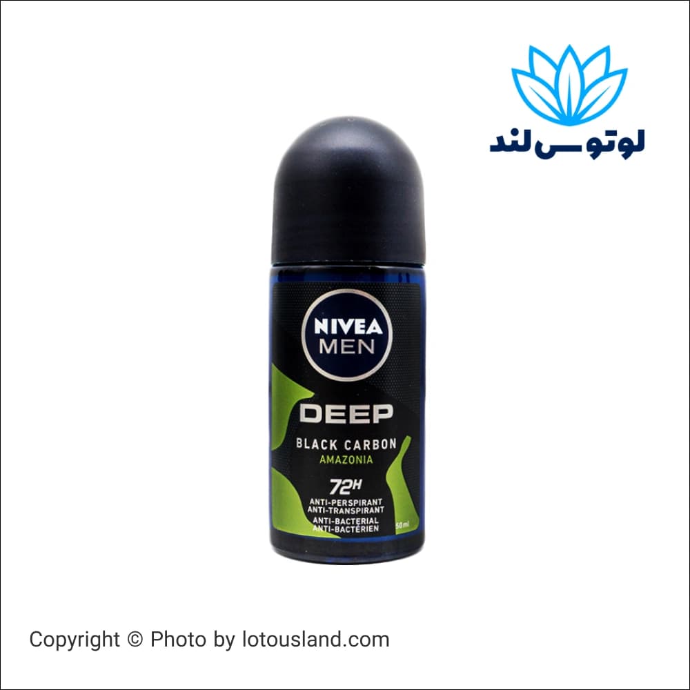 رول ضد تعریق مردانه نیوآ Nivea مدل Black Carbon حجم 50 میل — تصویر ۲