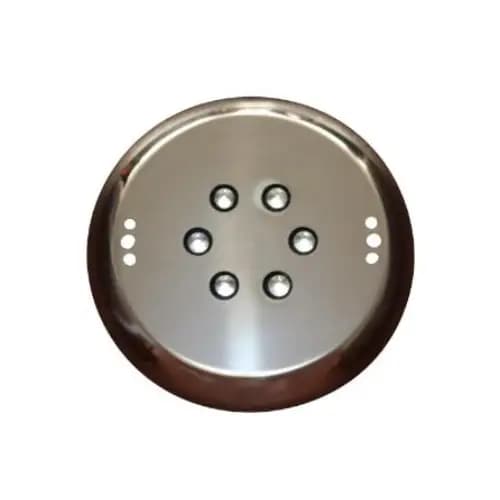 چراغ استخری فلت روکار استیل 6 وات تک رنگ